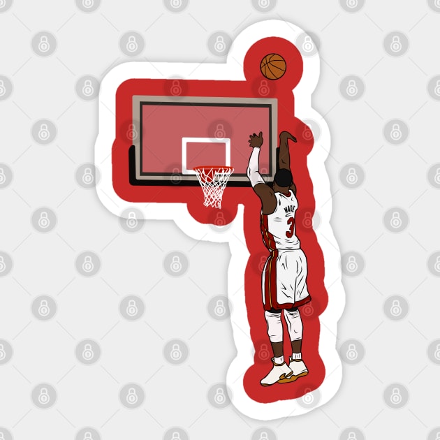 Dwyane Wade Jumpshot Sticker by rattraptees